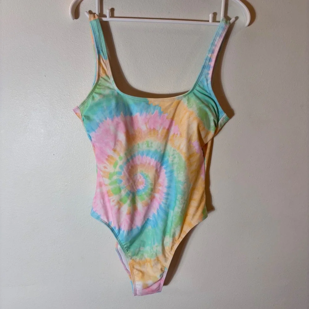 Stoney Clover Lane x Target Tie Dye One Piece Swimsuit Medium NWOT